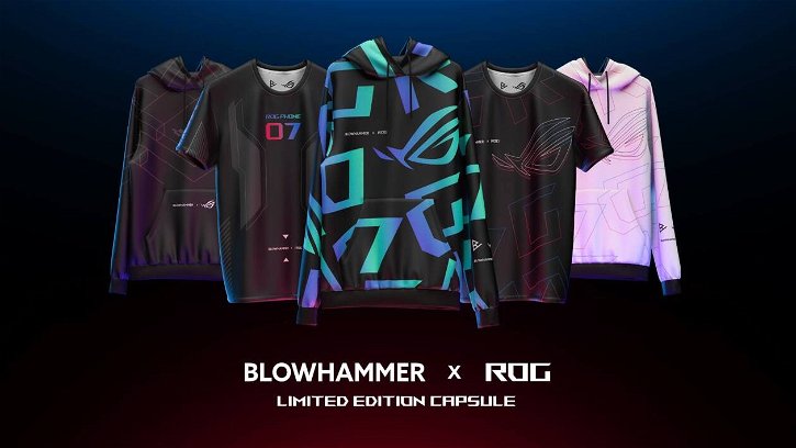 Immagine di Blowhammer x ROG: per festeggiare Phone 7 arriva la nuova linea di abbigliamento gamer
