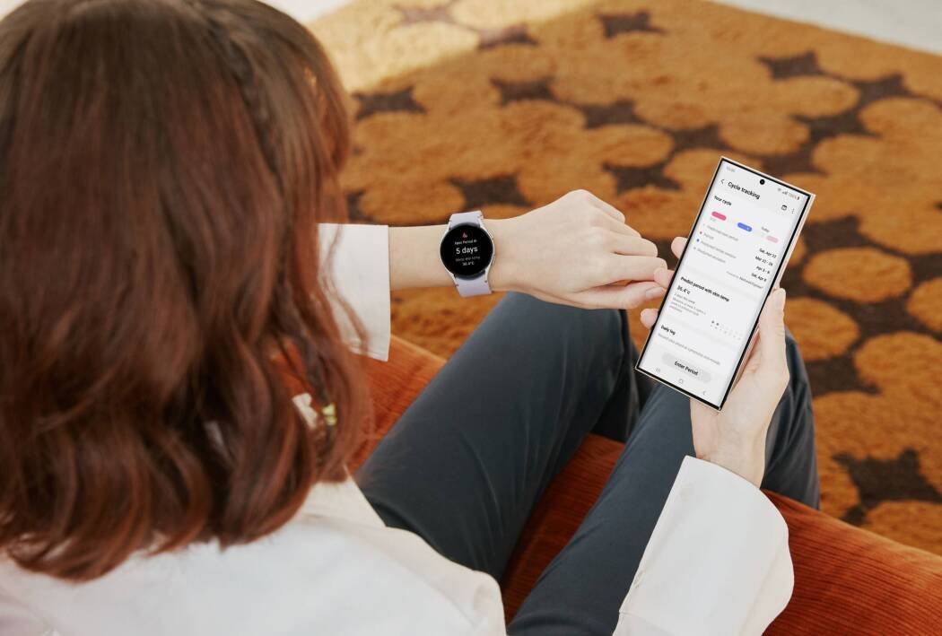 Immagine di Samsung attiva il monitoraggio del ciclo mestruale sui Galaxy Watch5