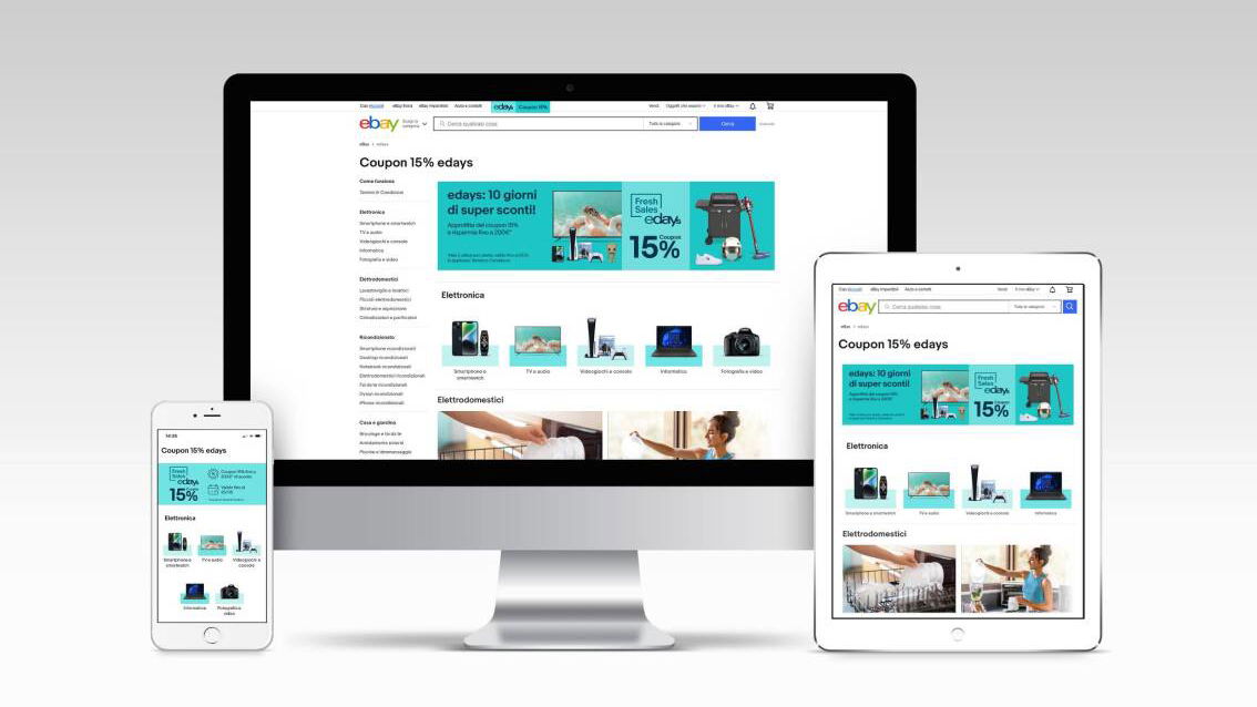 Immagine di 11 giorni di offerte su oltre 1 milione di prodotti con i Fresh Sales edays di eBay!