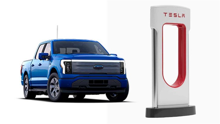 Immagine di Le Ford elettriche si potranno caricare ai Supercharger di Tesla