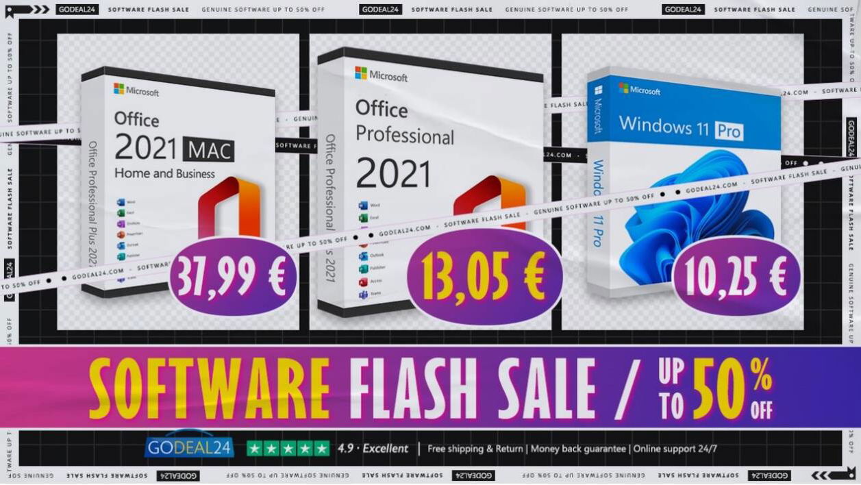 Immagine di 13€ per Microsoft Office, 6€ per Windows e sconti fino al 90%