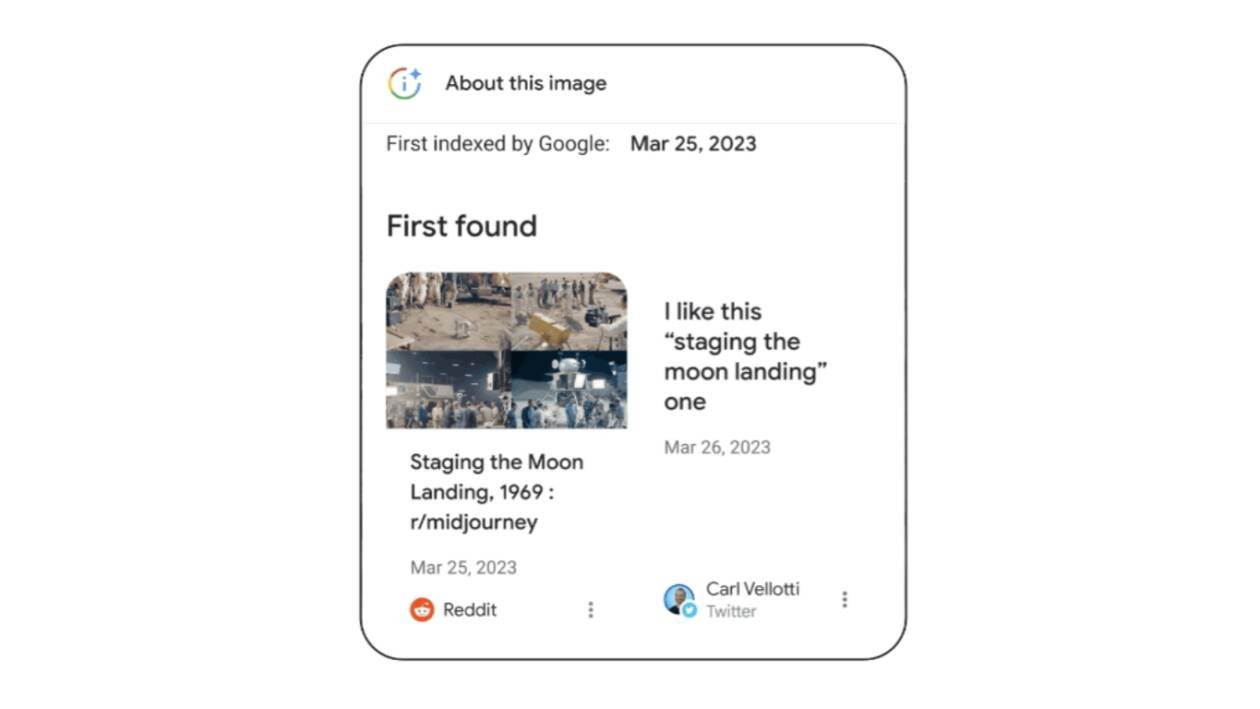 Immagine di Google identificherà le immagini generate dalle AI