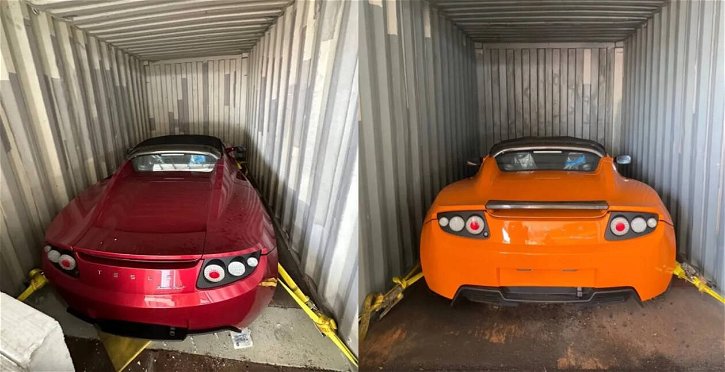 Immagine di Tesla Roadster rotte si vendono per 1 milione di dollari