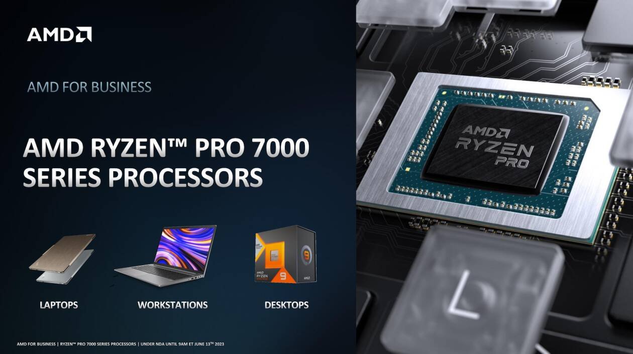 Immagine di AMD annuncia i Ryzen 7000 Pro per desktop e notebook business
