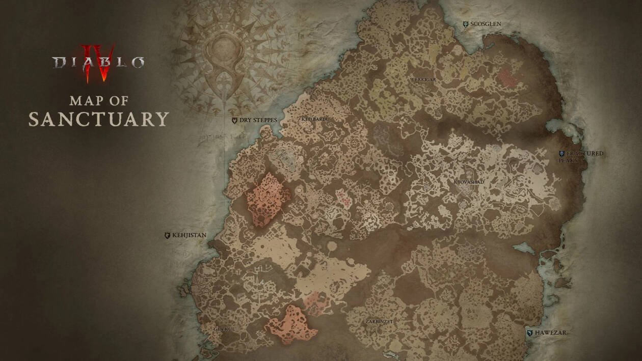 Immagine di Diablo 4: guida alla Mappa Interattiva