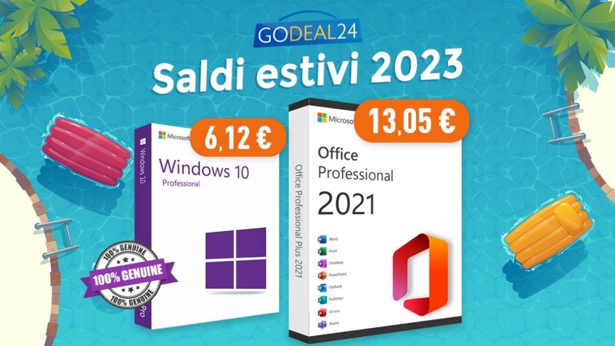 Immagine di Office 2021 e licenze Windows a vita da 7 euro su GoDeal24