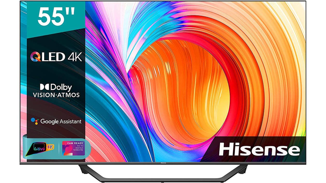 Immagine di Questa smart TV Hisense da 55" QLED oggi costa appena 429€! UN AFFARE!