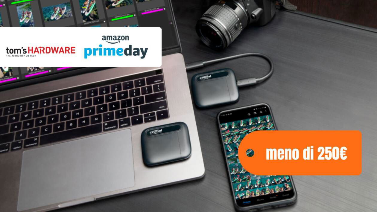 Immagine di Meno di 250€ per questo SSD portatile da 4TB Crucial!