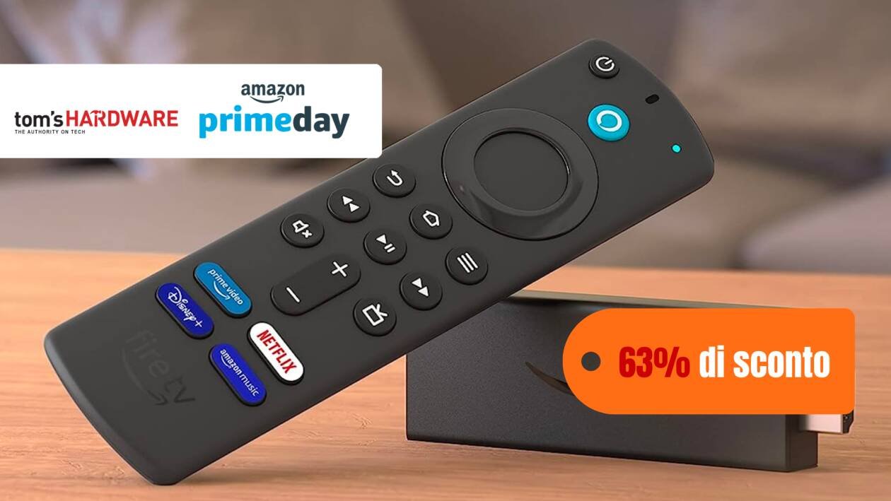 Immagine di Prime Day: Fire TV Stick a prezzo stracciato, sconto del 63%