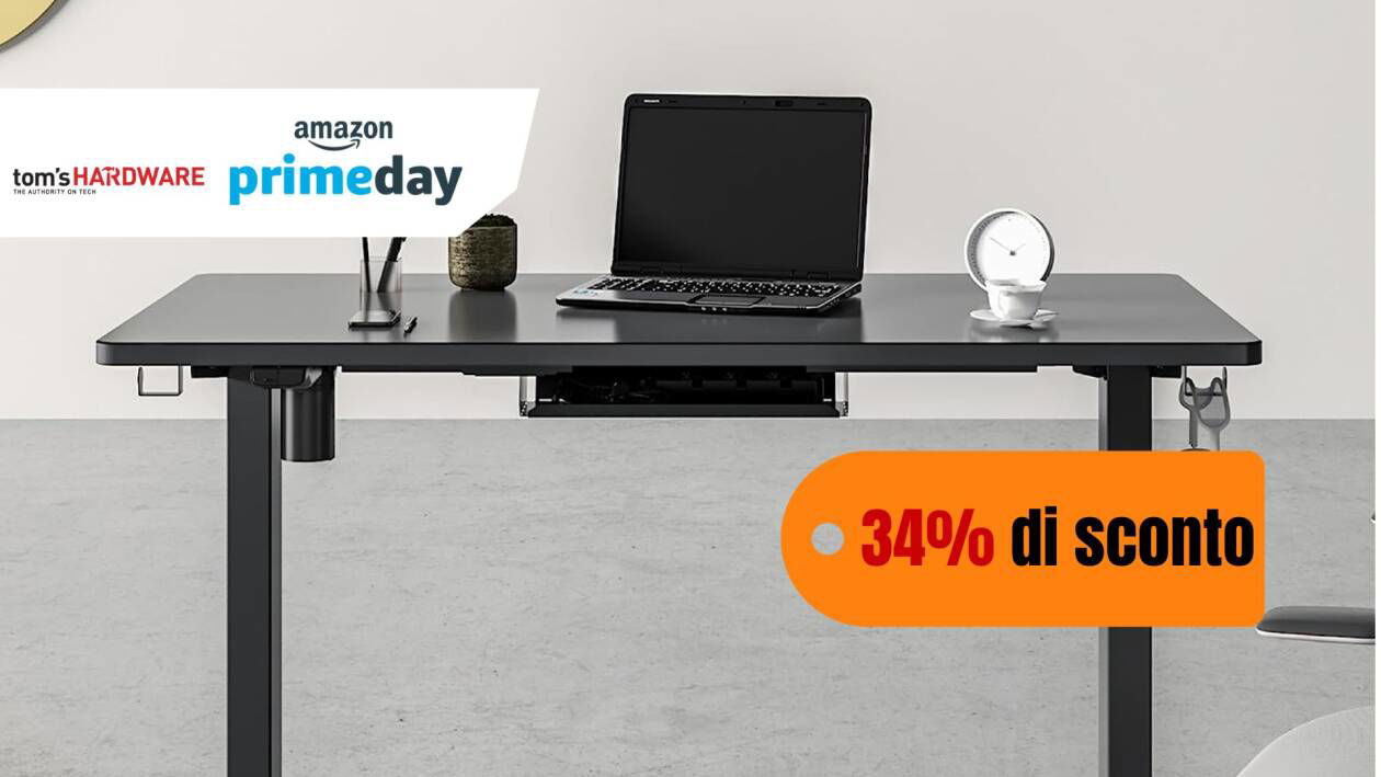 Immagine di Questa scrivania regolabile in altezza oggi costa il 34% in meno