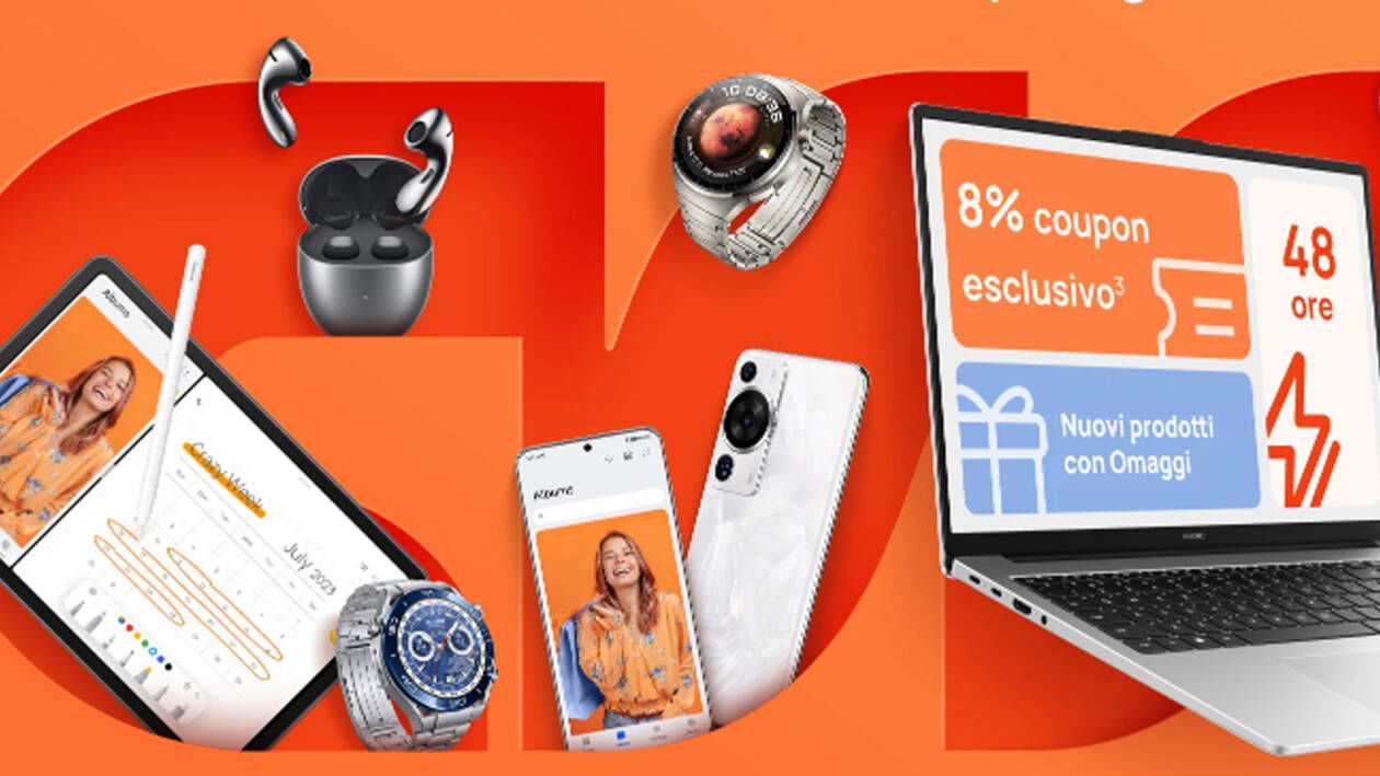 Immagine di Huawei Crazy Week: sconti fino al 60% su tutti i prodotti Huawei!