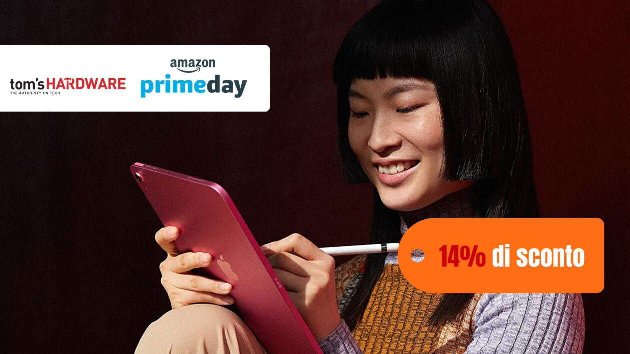 Immagine di iPad 2022 da 64GB a meno di 500€ con il Prime Day
