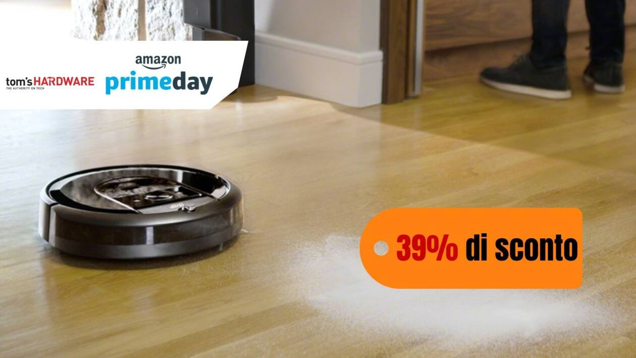 Immagine di iRobot Roomba I7+ a metà prezzo per il Prime Day