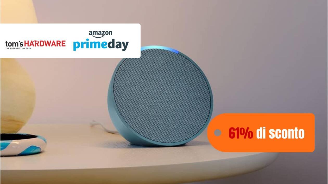 Immagine di Prime Day: il nuovissimo Echo Pop in sconto del 61% con Tapo Smart Plug