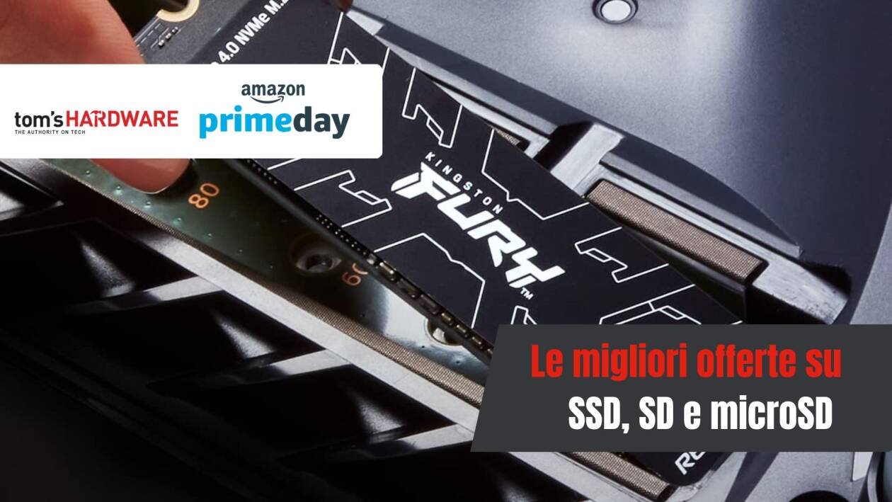 Immagine di Prime Day: le migliori offerte su SSD, SD e microSD