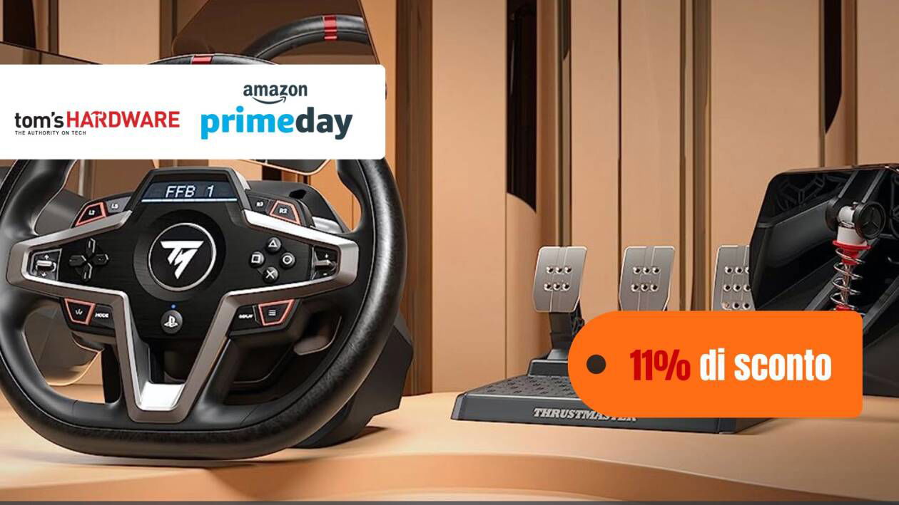 Immagine di Thrustmaster T248, volante gaming + pedali tra i migliori al minimo storico!