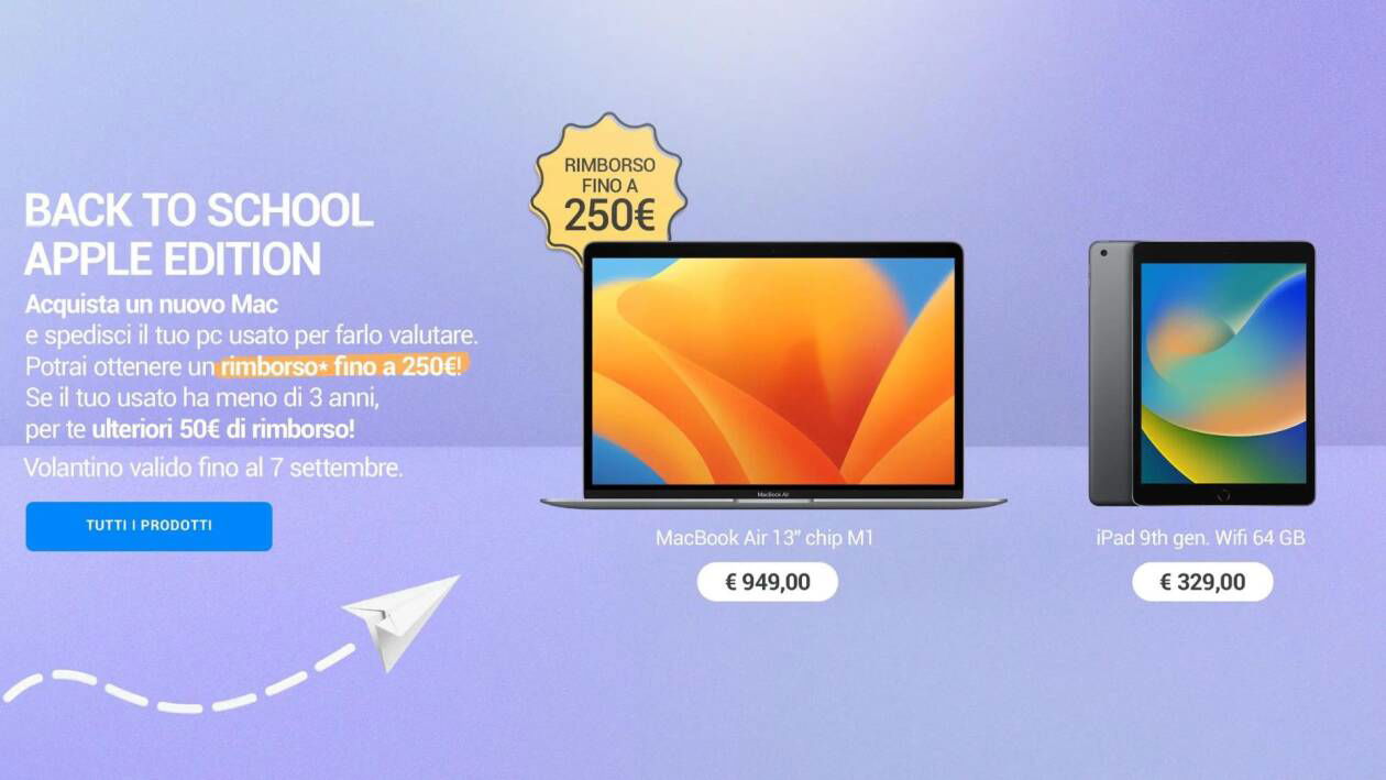 Immagine di Apple Back to School: scopri le imperdibili offerte targate Unieuro!