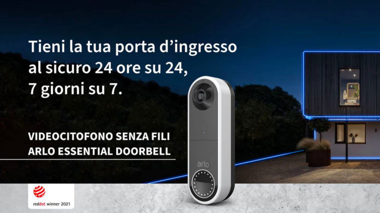 Immagine di Arlo: ottimo videocitofono smart e wireless in sconto del 42%