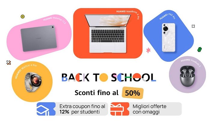 Immagine di Huawei Matebook scontati fino a 700€ con le offerte Back To School