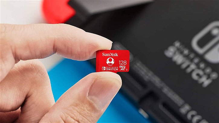 Immagine di Scheda SD SanDisk per Nintendo Switch da 128GB a soli 19€! AFFARE