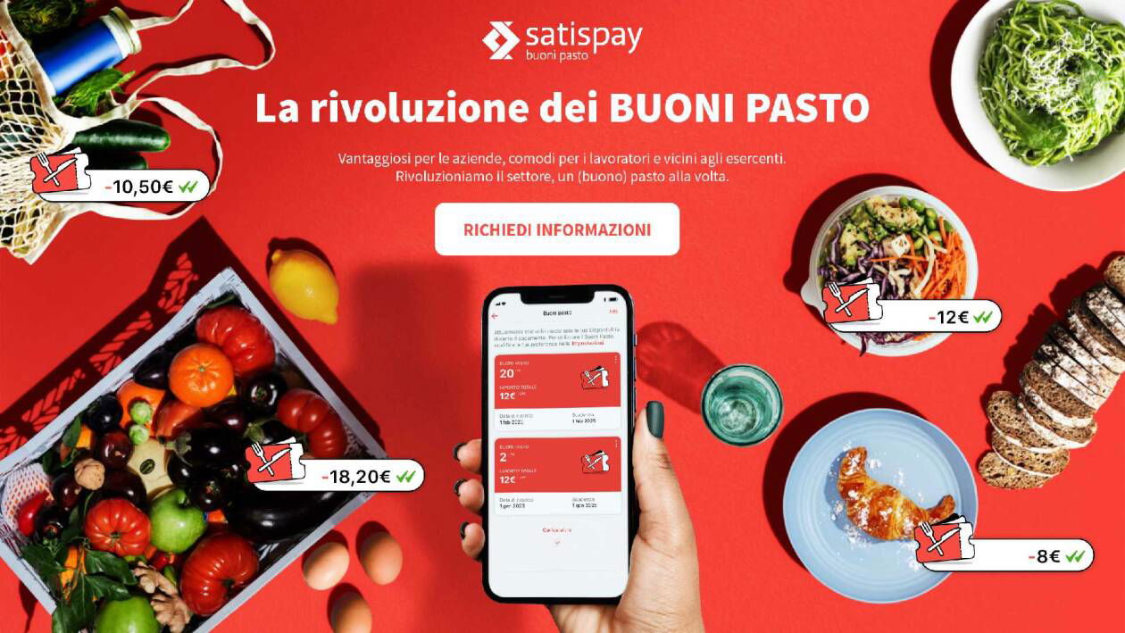 Immagine di Satispay, bomba sulla pausa pranzo: buoni pasto trasparenti e vantaggiosi per tutti